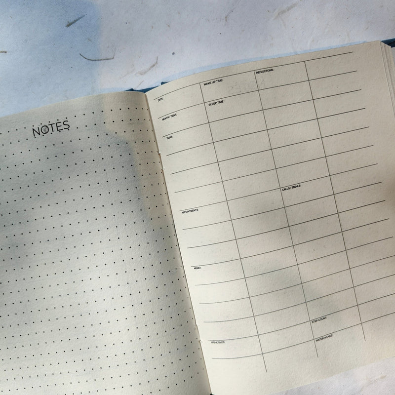 Undated Daily Planner- Blue | Verified Sustainable Notebooks & Notepads on Brown Living™