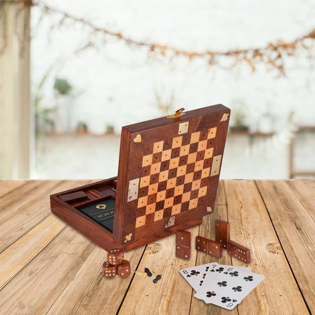 Buy Unique Handmade Wooden Chess Game | Board Game | Shop Verified Sustainable Learning & Educational Toys on Brown Living™