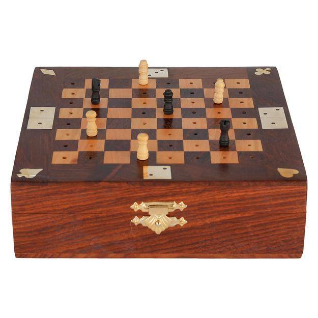 Buy Unique Handmade Wooden Chess Game | Board Game | Shop Verified Sustainable Learning & Educational Toys on Brown Living™