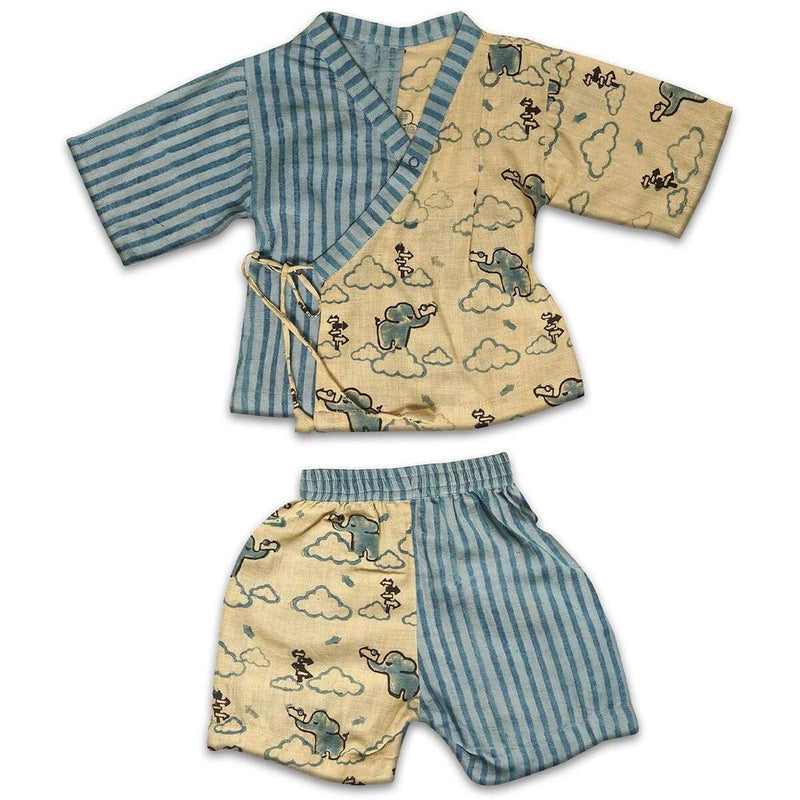 Buy Unisex Ankan Jhabla Set | Shop Verified Sustainable Kids Daywear Sets on Brown Living™