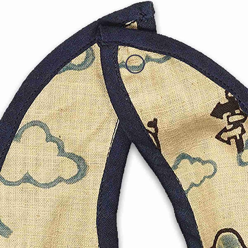 Buy Unisex Ishya Printed Bib - Blue | Shop Verified Sustainable Baby Bibs & Hanky on Brown Living™