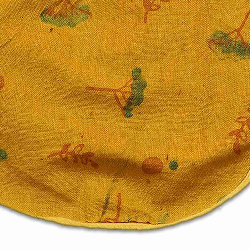 Buy Unisex Ishya Printed Bib - Yellow | Shop Verified Sustainable Baby Bibs & Hanky on Brown Living™