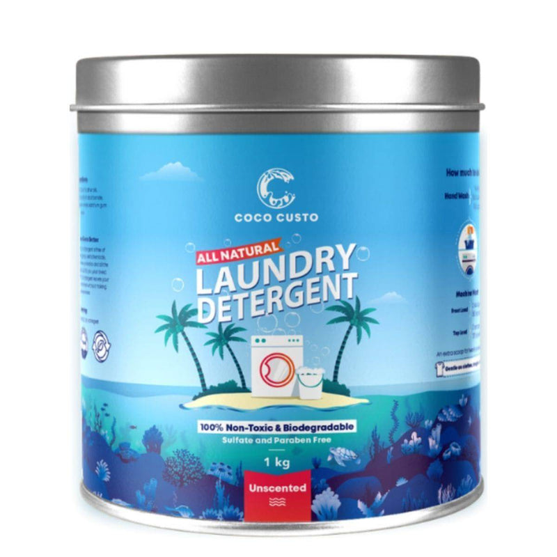 Buy Unscented Natural Laundry Detergent - 1Kg | Shop Verified Sustainable Cleaning Supplies on Brown Living™