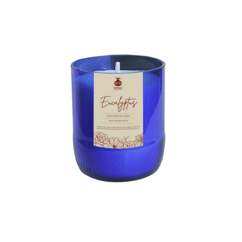 Buy Upcycled Beer Bottle Eucalyptus Soy Wax Candle | Shop Verified Sustainable Candles & Fragrances on Brown Living™