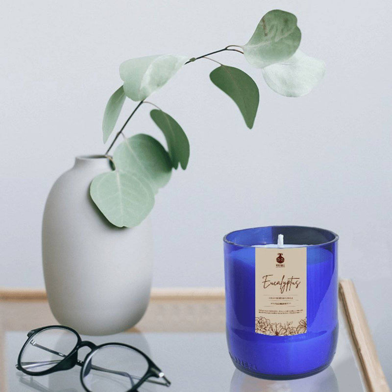 Buy Upcycled Beer Bottle Eucalyptus Soy Wax Candle | Shop Verified Sustainable Candles & Fragrances on Brown Living™