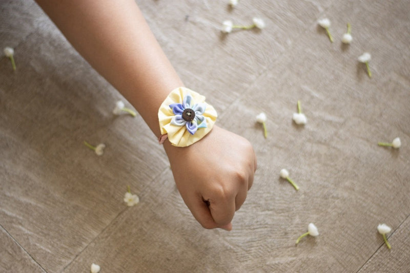 Buy Upcycled Flower Rakhi - For Adults and Kids | Shop Verified Sustainable Rakhi on Brown Living™