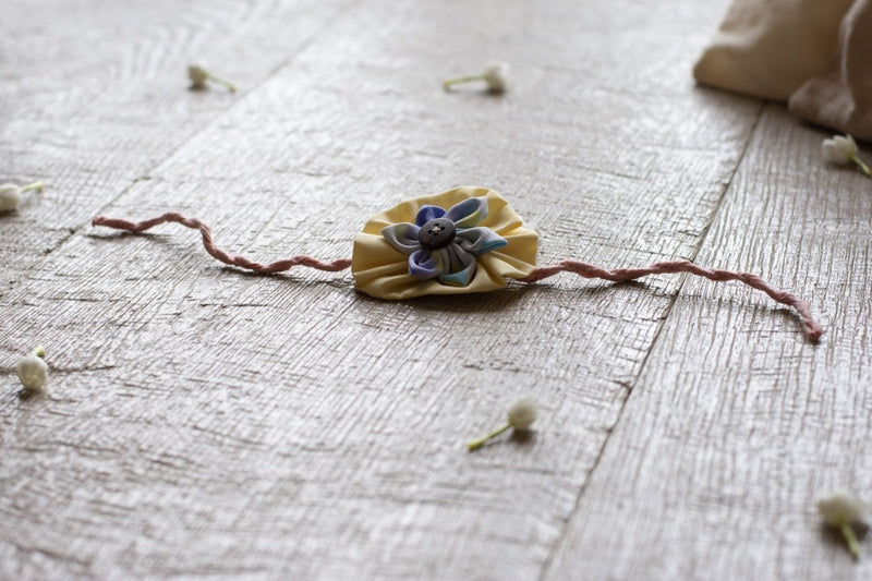 Buy Upcycled Flower Rakhi - For Adults and Kids | Shop Verified Sustainable Rakhi on Brown Living™