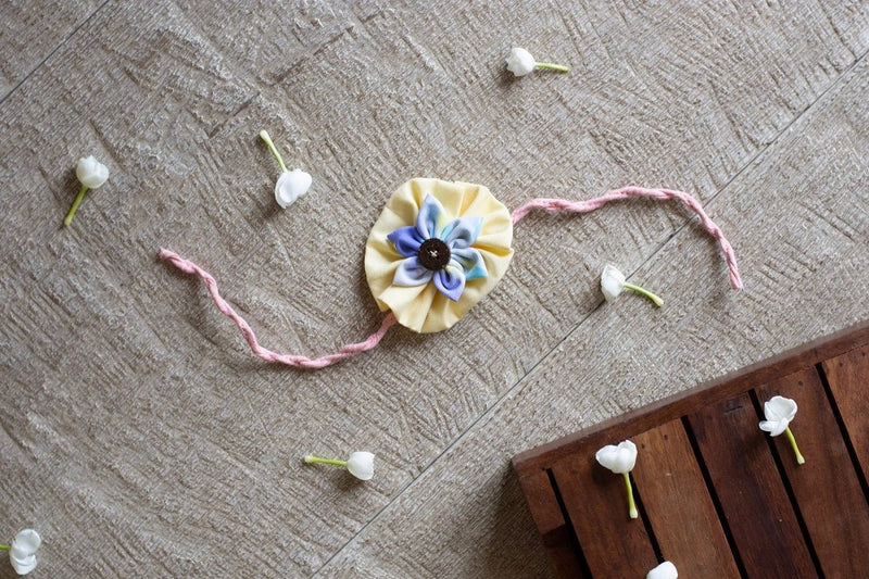 Buy Upcycled Flower Rakhi - For Adults and Kids | Shop Verified Sustainable Rakhi on Brown Living™