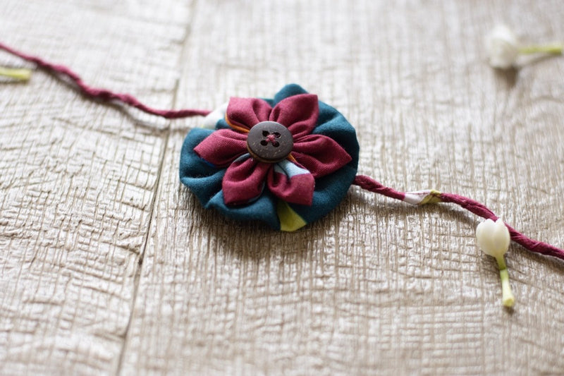 Buy Upcycled Flower Rakhi - For Adults and Kids | Shop Verified Sustainable Rakhi on Brown Living™