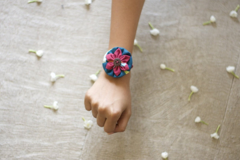 Buy Upcycled Flower Rakhi - For Adults and Kids | Shop Verified Sustainable Rakhi on Brown Living™