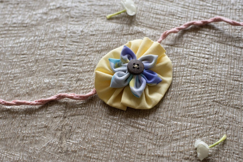 Buy Upcycled Flower Rakhi - For Adults and Kids | Shop Verified Sustainable Rakhi on Brown Living™