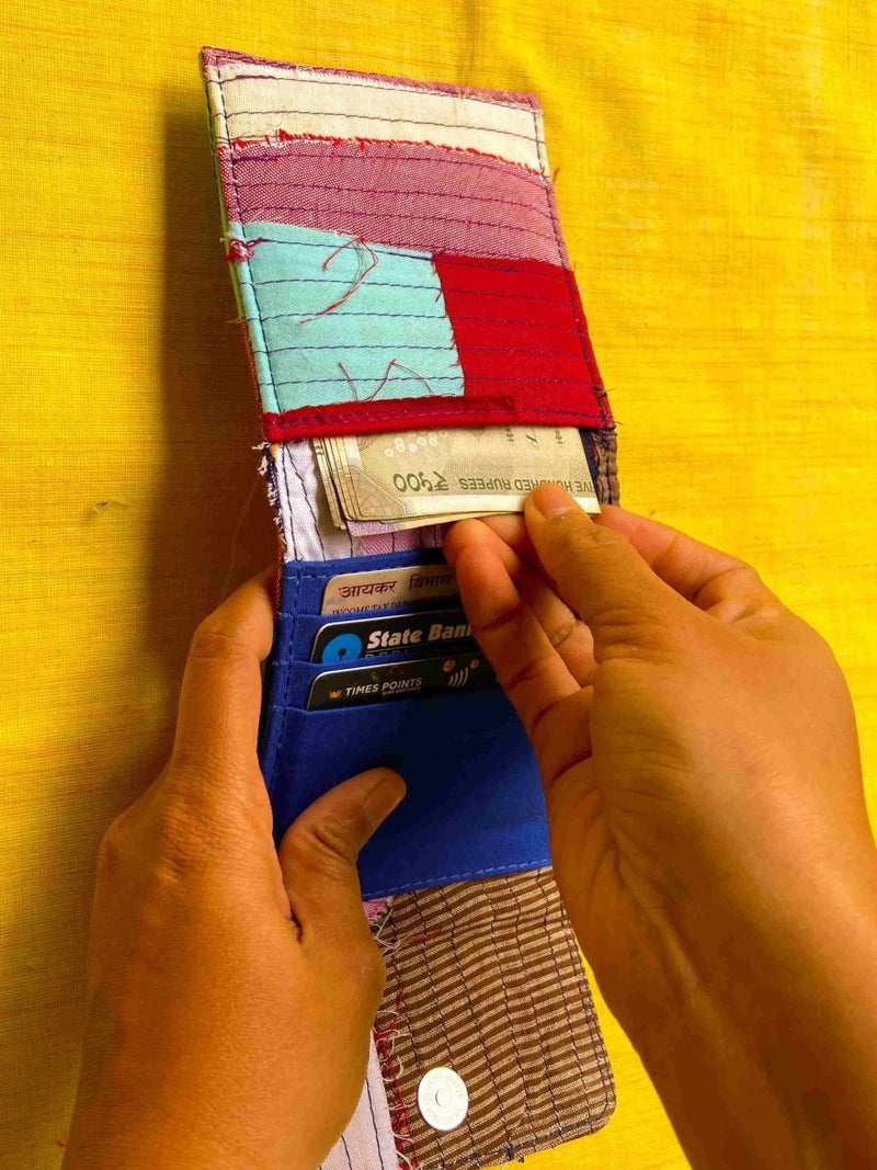 Buy Upcycled Mini Wallets- Splash of Colours | Shop Verified Sustainable Womens Wallet on Brown Living™