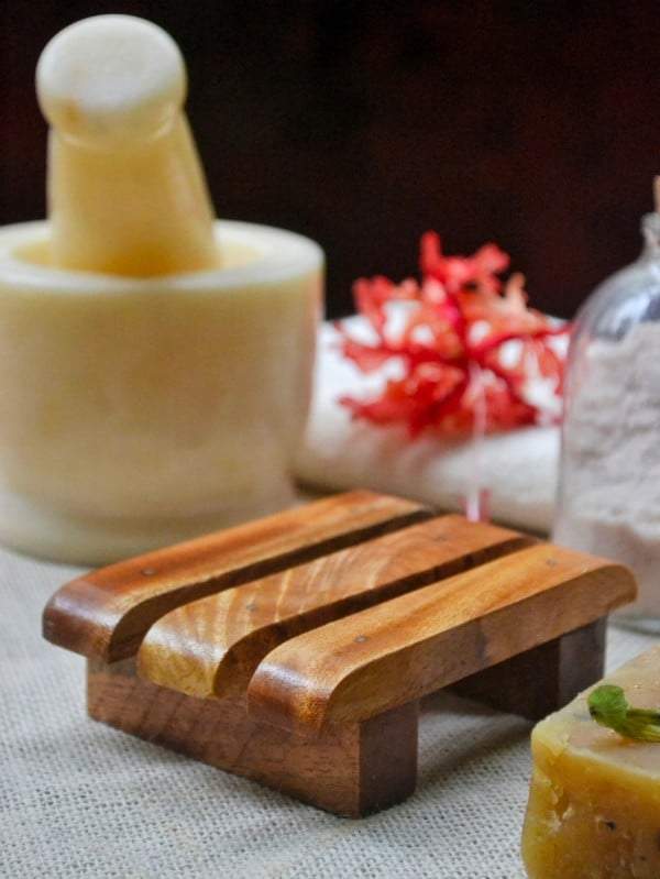 Buy Upcycled Wooden Soap Dish - Pack of 2 | Shop Verified Sustainable Bath Accessories on Brown Living™