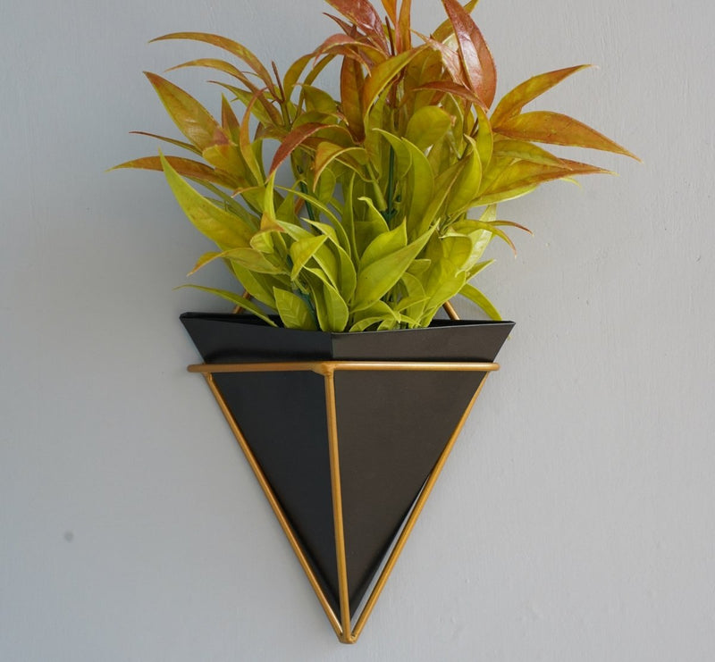 Buy Wall Hanging Pots for Plants(Black Pyramid - Pack 2) | Shop Verified Sustainable Pots & Planters on Brown Living™