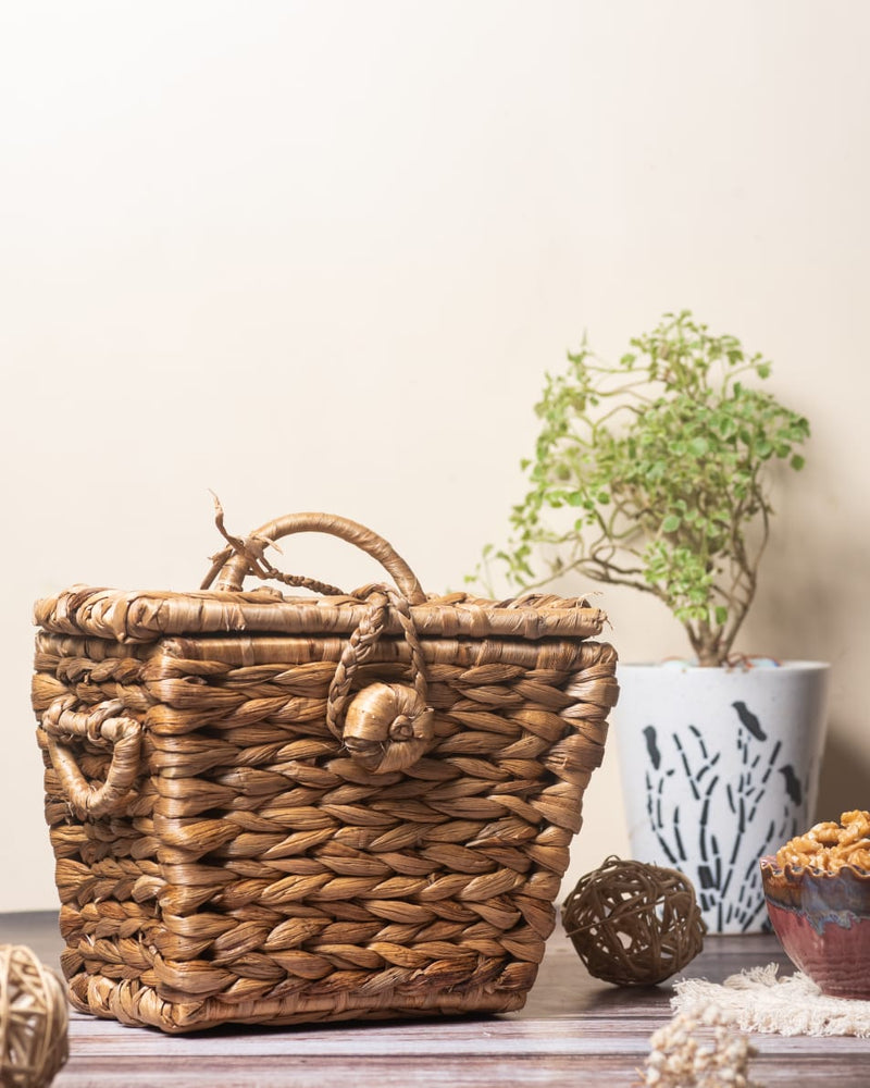 Buy Water Hyacinth Basket | Shop Verified Sustainable Baskets & Boxes on Brown Living™