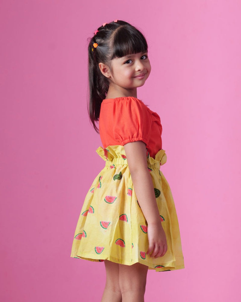 Buy Watermelon Splash Skirt | Shop Verified Sustainable Kids Skirts on Brown Living™