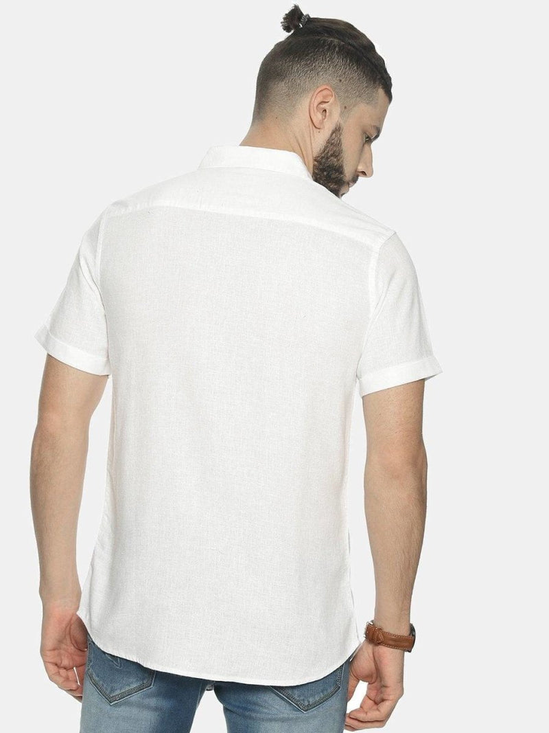 Buy White Colour Slim Fit Hemp Casual Shirt | Shop Verified Sustainable Mens Shirt on Brown Living™