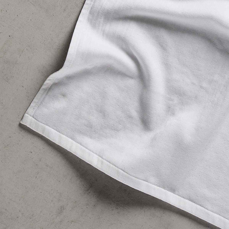 White Hammam Terry Face Towel | Verified Sustainable Bath Linens on Brown Living™