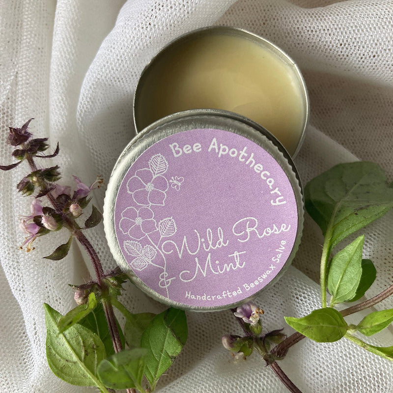 Buy Wild Rose and Mint Beeswax Salve- 15 g | Shop Verified Sustainable Products on Brown Living