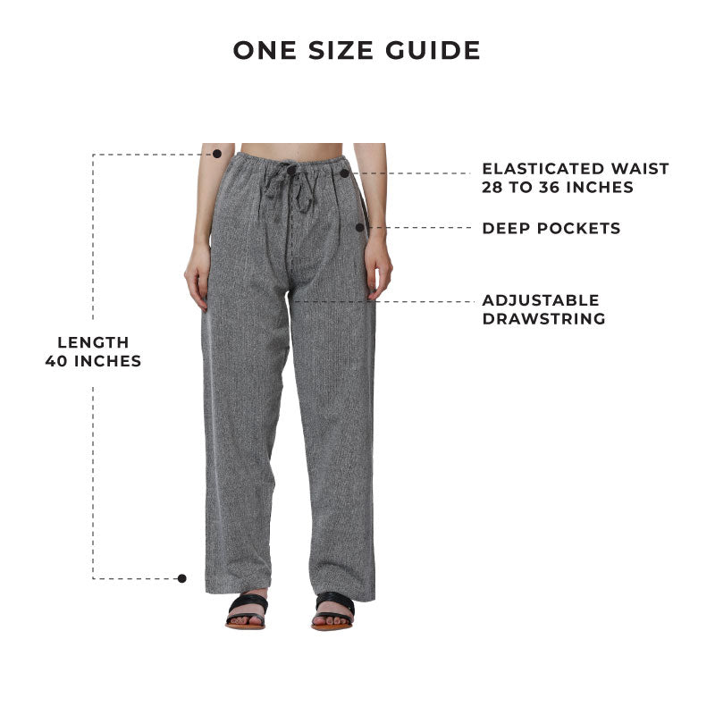 Buy Women's Lounge Pants | Grey | Fits Waist Size 28" to 36" | Shop Verified Sustainable Womens Pyjama on Brown Living™