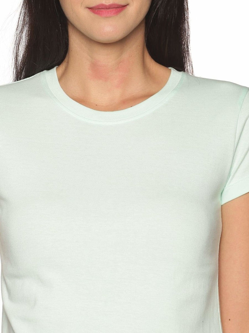 Buy Women's Organic Cotton T-Shirt - Pastel Green | Shop Verified Sustainable Womens T-Shirt on Brown Living™