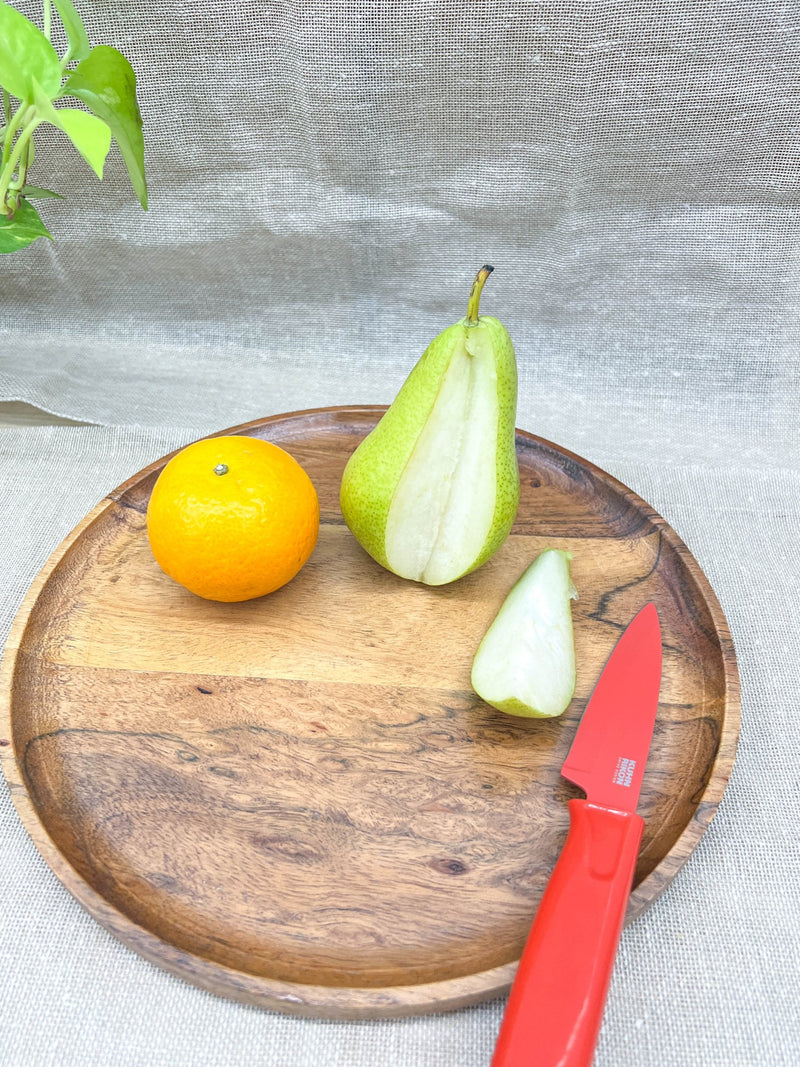 Wood Dinner Plate | Made of Acacia Wood | Verified Sustainable Plates & Bowls on Brown Living™