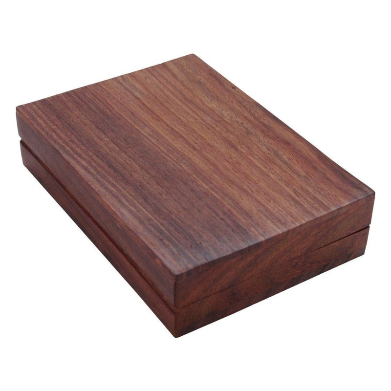 Buy Wooden Box with Brass Inlay for Holding 2 Sets of Playing Cards Deck | Shop Verified Sustainable Learning & Educational Toys on Brown Living™