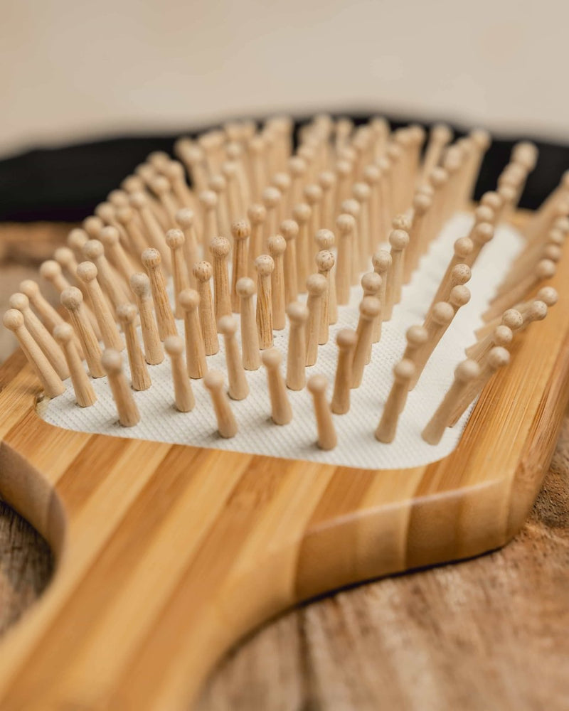 Buy Wooden Bristle Paddle Brush | Bamboo Hair Brush | Shop Verified Sustainable Hair Brush on Brown Living™