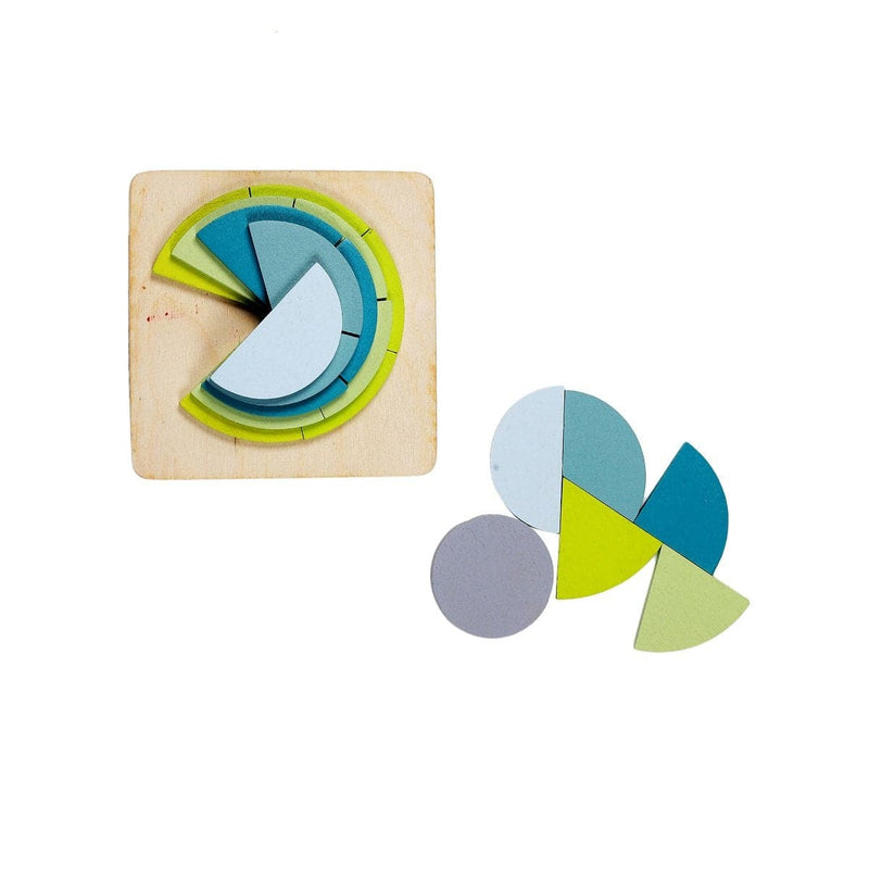 Buy Wooden Fraction Puzzle - 6 Layers | Shop Verified Sustainable Learning & Educational Toys on Brown Living™