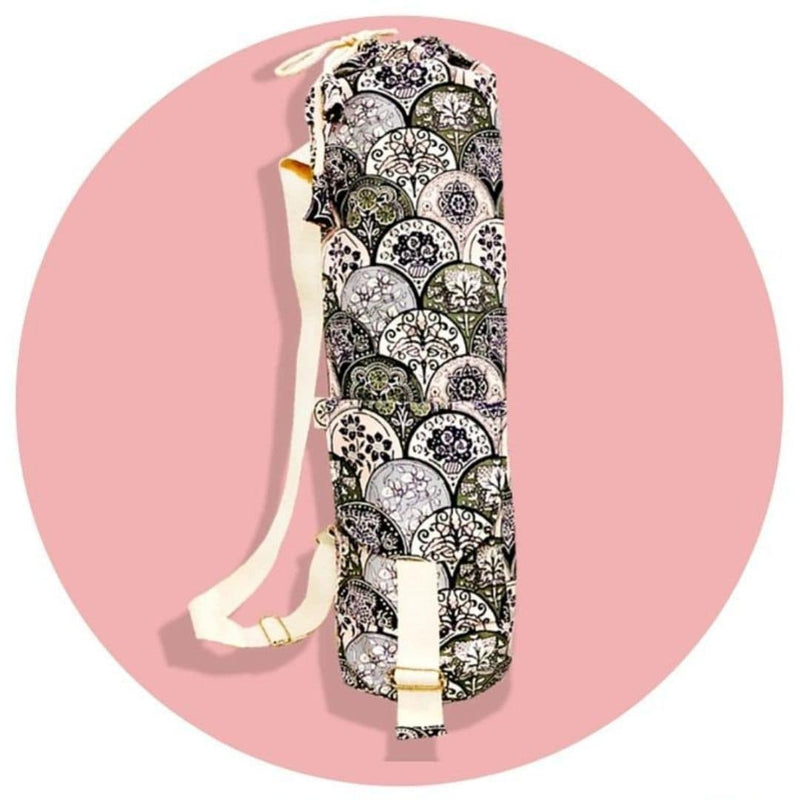 Buy Workout Bag - Floral Print with Pocket | Shop Verified Sustainable Yoga Bag on Brown Living™