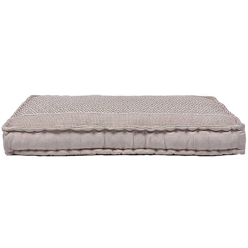 Buy Woven Diamond Cotton Floor Mattress | Shop Verified Sustainable Bedding on Brown Living™