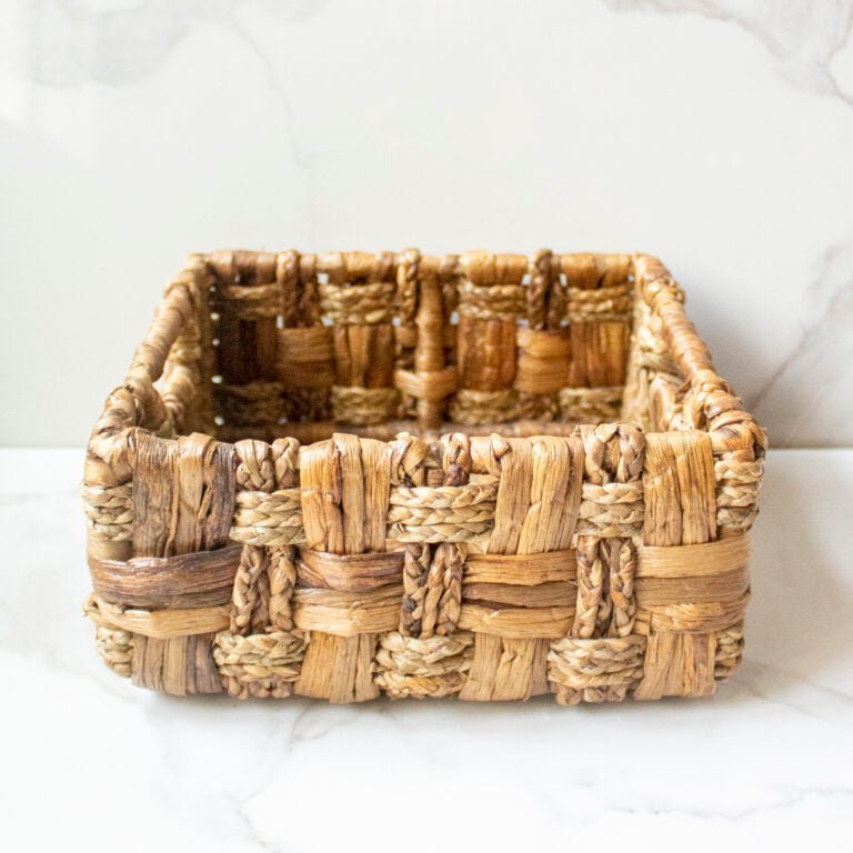 Buy Woven Water Hyacintha Basket | Shop Verified Sustainable Baskets & Boxes on Brown Living™