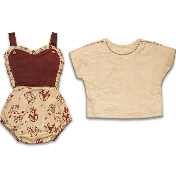 Buy Zazu Romper For Girls | Shop Verified Sustainable Kids Onesies on Brown Living™